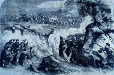 The Battle on the Volturno, 1860 by Thomas Nast